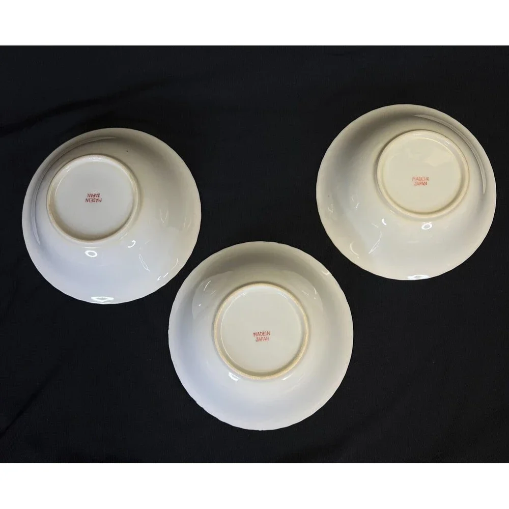 Vintage Yamatsu Japan Lusterware Soup Cereal Bowl Floral Design 7